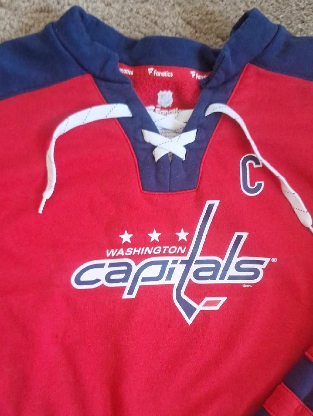 Washington Capitals Alexander Ovechkin #8 Fleece Jersey Women's Size 2XL - Picture 2 of 7